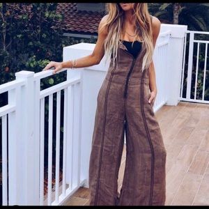 Free People New You Wideleg Onepiece jumpsuit sz m
